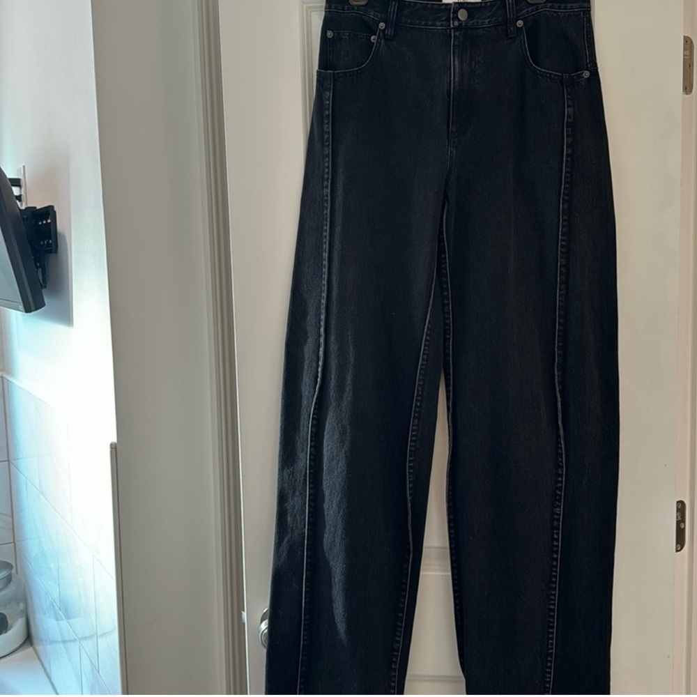 COPY - Tibi black denim Tuck jeans